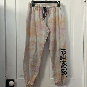 Pink tye dye joggers